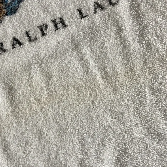 Polo Bear Ralph Lauren Oversize Beach Towel Vintage - Picture 6 of 6